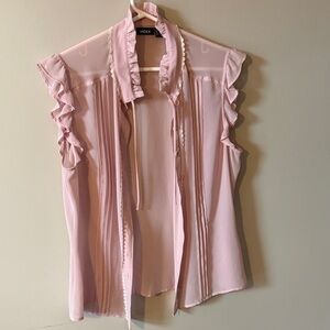 Mexx Light Pink Ruffle Sleeve Blouse